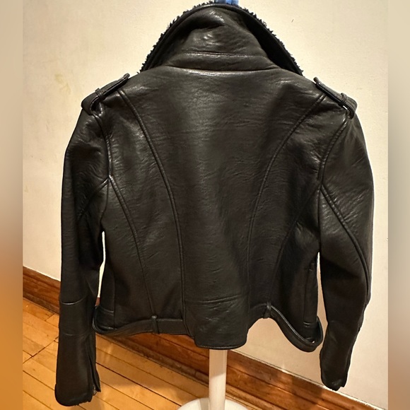 VEGAN JACKET JKT BRAND IN BLACK SIZE LARGE - Picture 3 of 7
